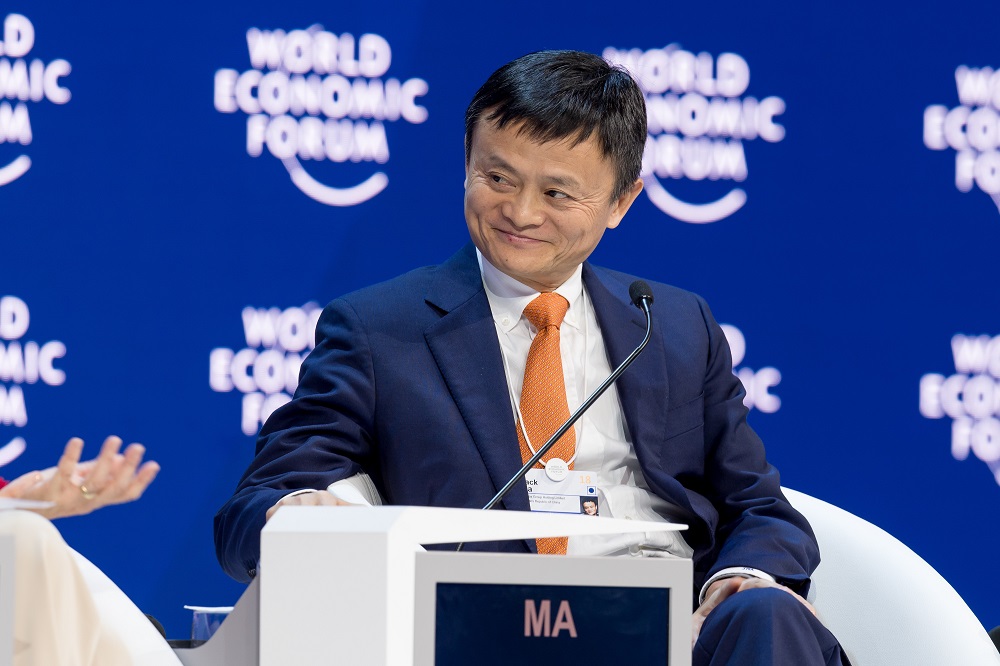 阿里巴巴集團董事局主席馬雲出席在瑞士達沃斯舉辦的世界經濟論壇（WEF）。