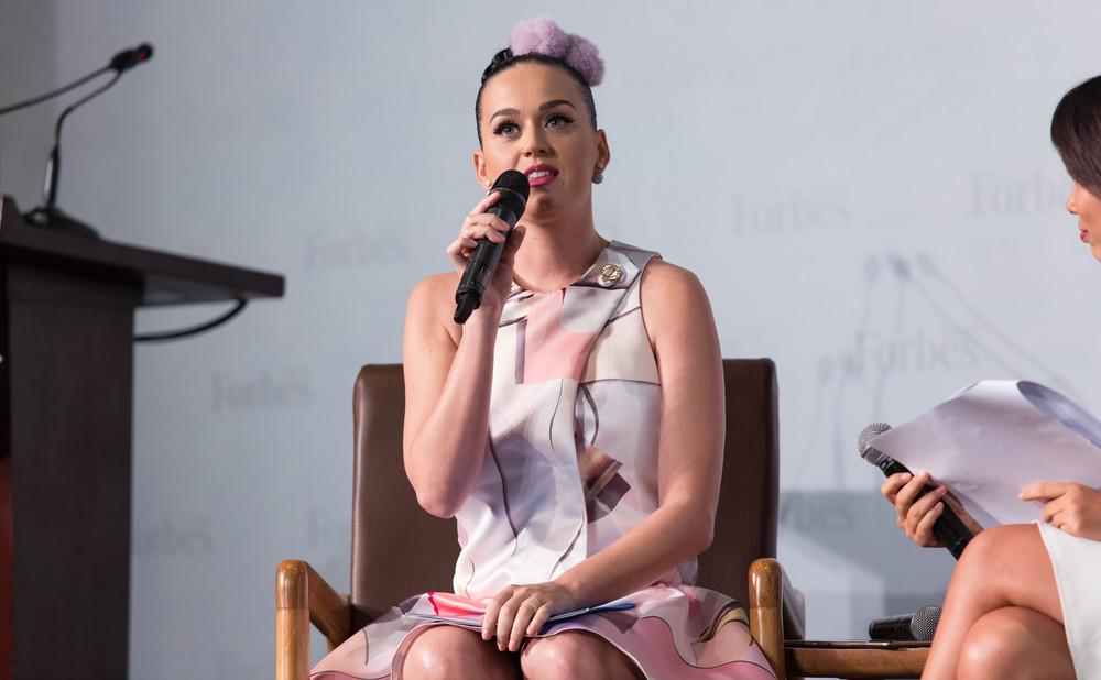 Katy Perry去年以UNICEF親善大使身份在福布斯活動上演講。